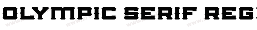 Olympic Serif Regula字体转换